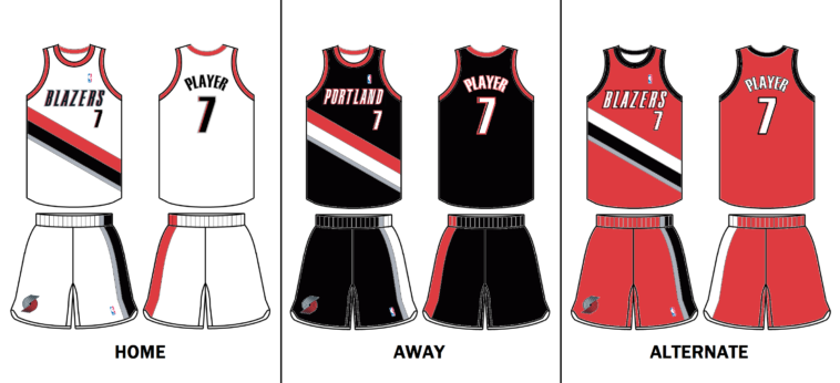 Portland Trail Blazers uniform