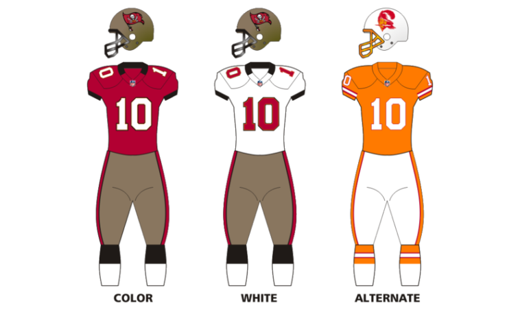 tampa bay buccaneers uniforms